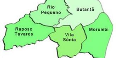 Harta Butantã sub-prefectura