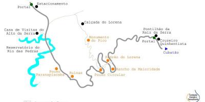Harta de drum la Mare São Paulo