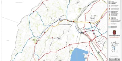 Harta Campo Limpo São Paulo - transportul Public