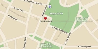 Harta catedrala mitropolitană din São Paulo