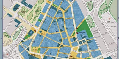 Harta de centrul istoric al orașului São Paulo
