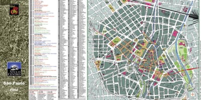 Hartă din centrul orașului São Paulo