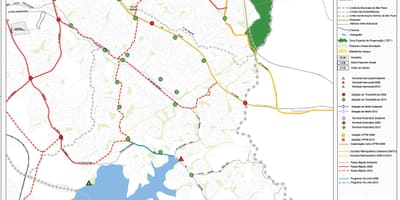 Harta Cidade Ademar São Paulo - transportul Public