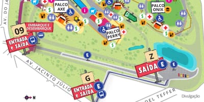 Harta Circuitul de la Interlagos