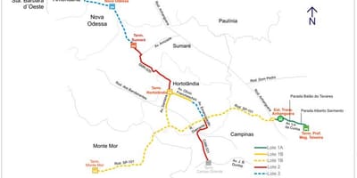 Harta coridor metropolitano Biléo Soares