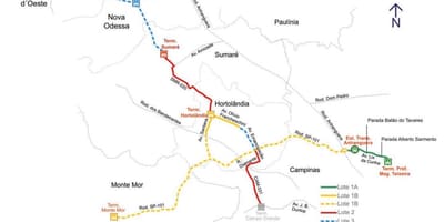 Harta coridor metropolitano Noroeste