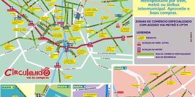 Hartă de cumpărături São Paulo