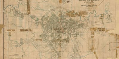 Harta fostei São Paulo - 1916