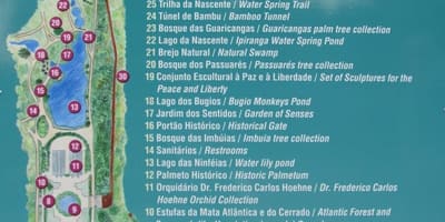 Harta grădina botanică São Paulo