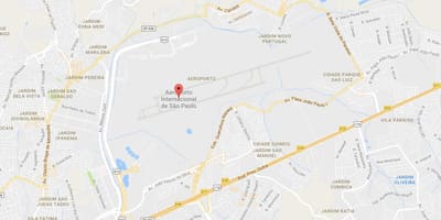 Harta Guarulhos aeroport