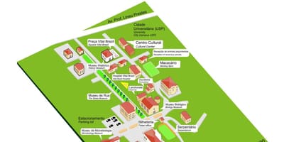 Harta de institutul Butantan