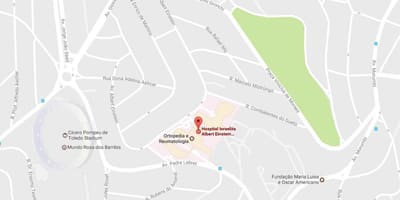 Harta Israelita Albert Einstein spital