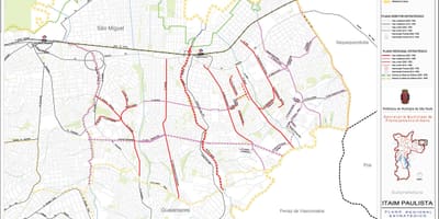 Harta Itaim Paulista - Vila Curuçá São Paulo - Drumuri