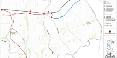 Harta Itaim Paulista - Vila Curuçá São Paulo - transportul Public