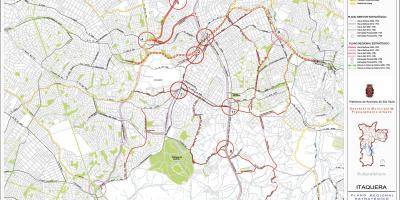 Harta Itaquera São Paulo - Drumuri