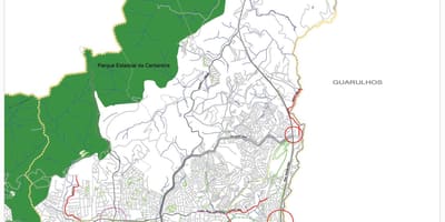 Harta Jaçanã-Tremembé São Paulo - Drumuri