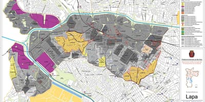 Harta Lapa São Paulo - Ocupație a solului