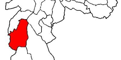 Harta de M ' boi Mirim sub-prefectura São Paulo