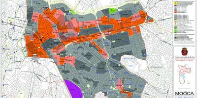 Harta de Mooca São Paulo - Ocupație a solului