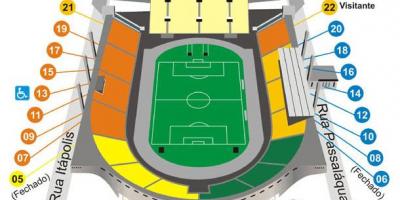 Harta Pacaembu São Paulo stadion