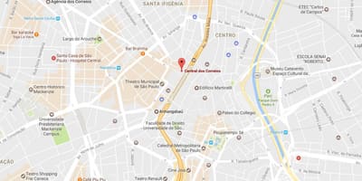 Harta Palácio dos Correios São Paulo