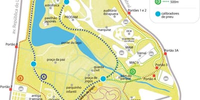 Harta parcul Ibirapuera