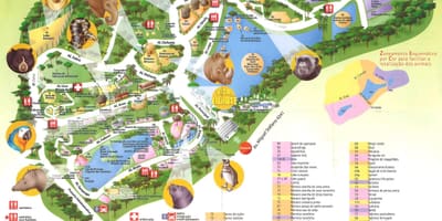 Harta parcul zoologic din São Paulo