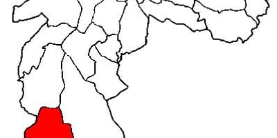 Harta Parelheiros sub-prefectura São Paulo