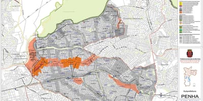 Harta Penha São Paulo - Ocupație a solului