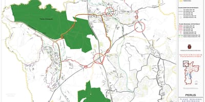Harta Perus São Paulo - Drumuri