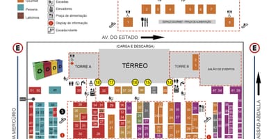Harta piața municipală din São Paulo