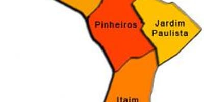 Harta Pinheiros sub-prefectura