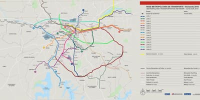 Harta rețelei de transport São Paulo