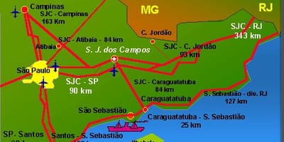 Harta São José dos Campos aeroport