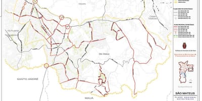 Harta San Mateus São Paulo - Drumuri