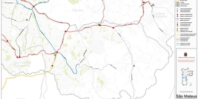 Harta San Mateus São Paulo - transportul Public