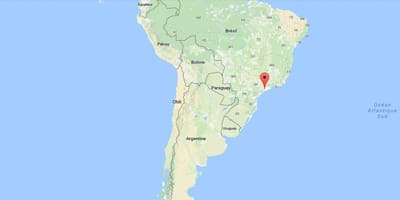 Harta São Paulo, în America de Sud
