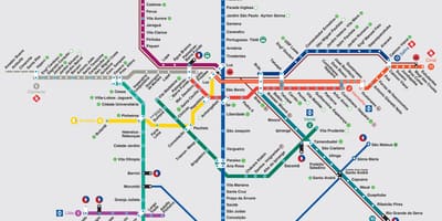 Harta São Paulo transporturi