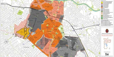 Harta Sé São Paulo - Ocupație a solului