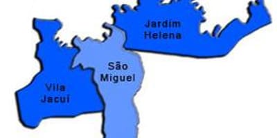 Harta San Miguel Paulista sub-prefectura