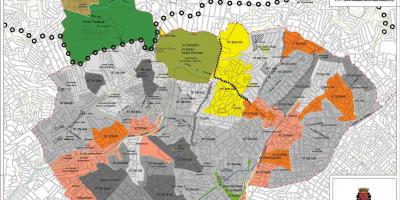 Harta Santana São Paulo - Ocupație a solului