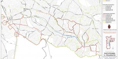 Harta Sapopembra São Paulo - Drumuri