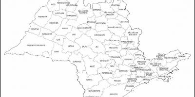 Harta São Paulo virgin - micro-regiuni