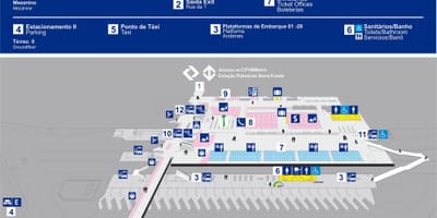 Harta de terminalul de autobuz din Barra Funda