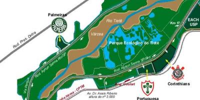 Harta Tiete Parc Ecologic