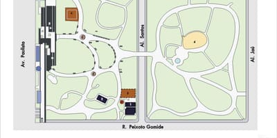 Harta de la Trianon São Paulo Park
