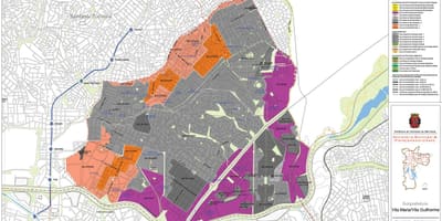 Harta Vila Maria São Paulo - Ocupație a solului