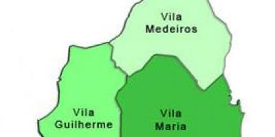 Harta Vila Maria sub-prefectura