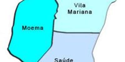Harta Vila Mariana sub-prefectura