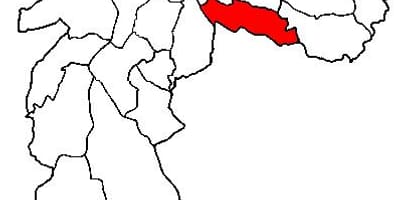 Harta Vila Prudente sub-prefectura São Paulo